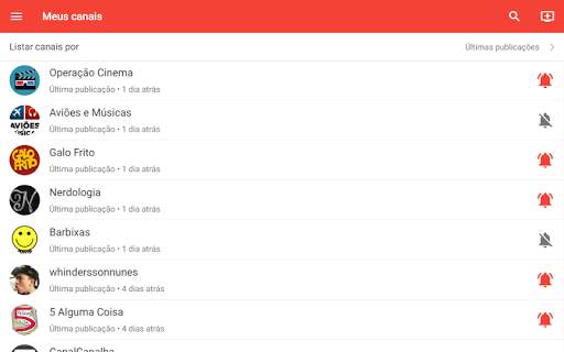 Sininho - YouTube notifications screenshot 7