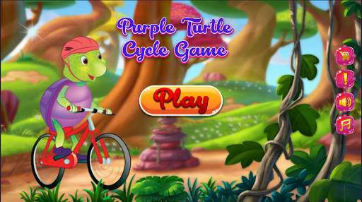 Purple Turtle Cycle Game screenshot 1