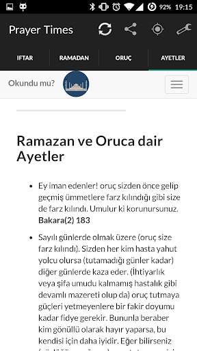 İftar ve Namaz Vakitleri скриншот 4