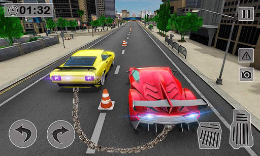 Chained Car Crash: Extreme Car Drag Racing Game screenshot 4
