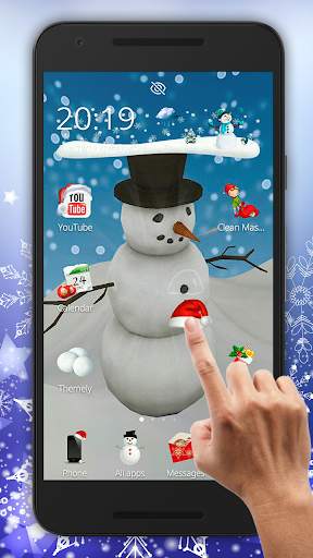 Snowman 3D Theme screenshot 3