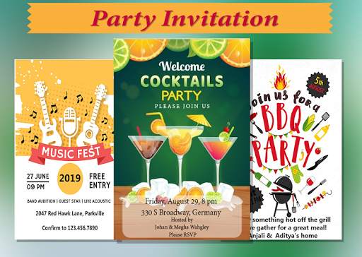 Party Invitation Card Maker screenshot 1