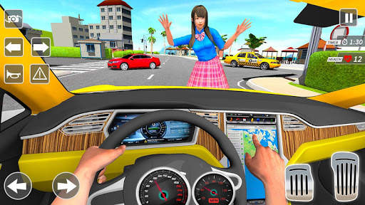 Taxi Driving Simulator City Car New Games 2021 screenshot 4