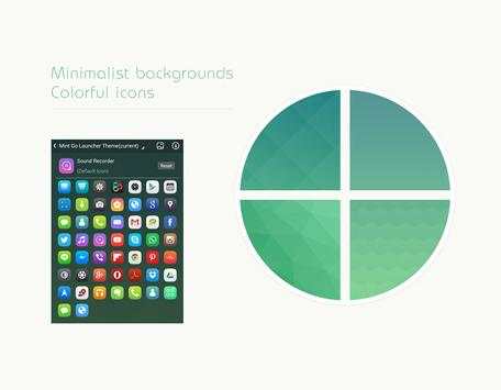 Mint Go Launcher Theme screenshot 2