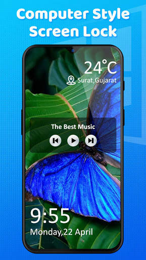 Computer Style Lock Screen for Win 10 Launcher Pro screenshot 3