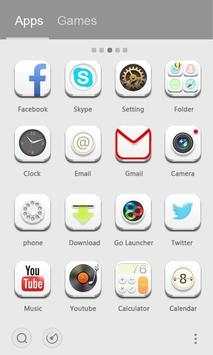Pure White GO Launcher Theme screenshot 3
