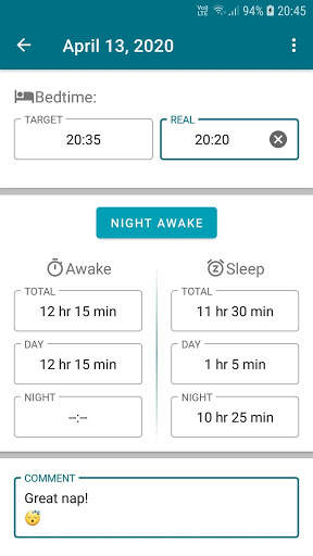 Good nApp - baby sleep log screenshot 6