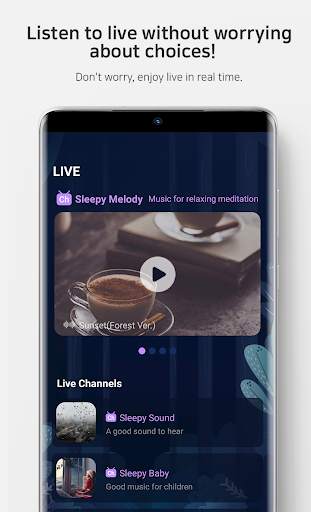 Sleep sounds and calm sleep music - Sleepy Radio screenshot 3