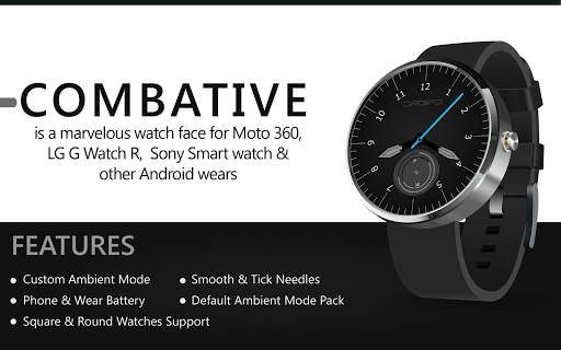 Combative HD  Watch Face screenshot 5