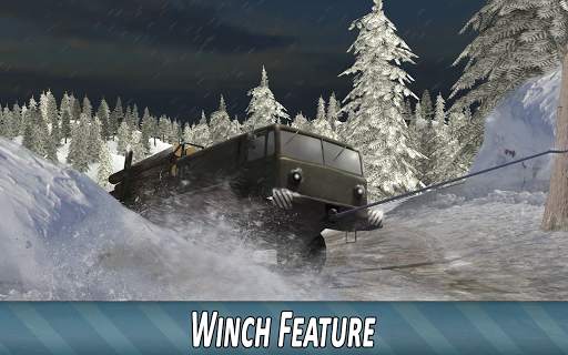 Winter Timber Truck Simulator screenshot 3
