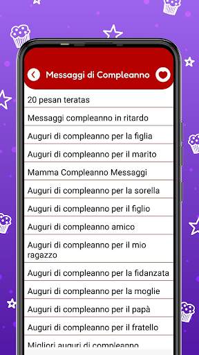 Messaggi compleanno e auguri screenshot 1