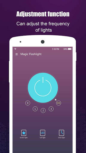 Magic Flashlight- led Light, Clock & Screen Light screenshot 1