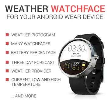 Weather Watch Face 1 تصوير الشاشة