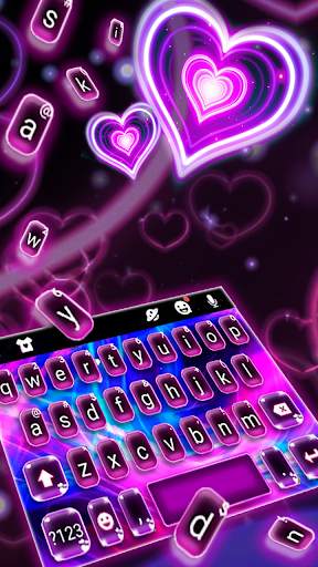 Neon Love - Keyboard Theme screenshot 1