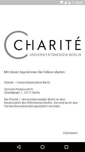 Charité Player screenshot 1