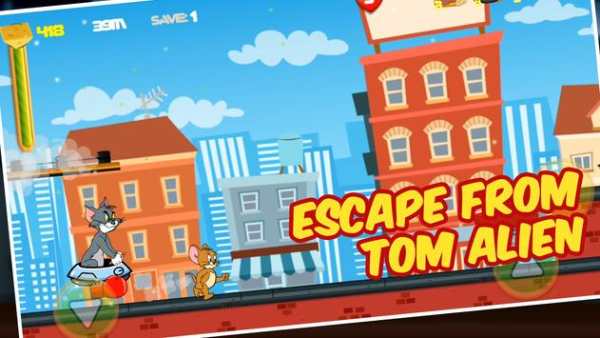 Tom Alien Attack: Jerry Run screenshot 1
