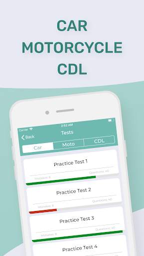 DMV Permit Practice Test 2021 - Car, Moto, CDL screenshot 4