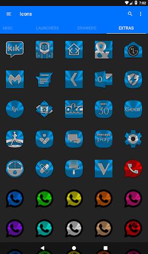 Light Blue Icon Pack скриншот 16