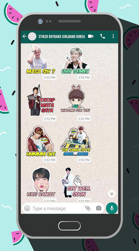 Stiker Boy Band & Girl Band Korea Imut Terbaru screenshot 9