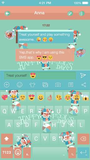 April Fool Day Emoji Keyboard screenshot 1