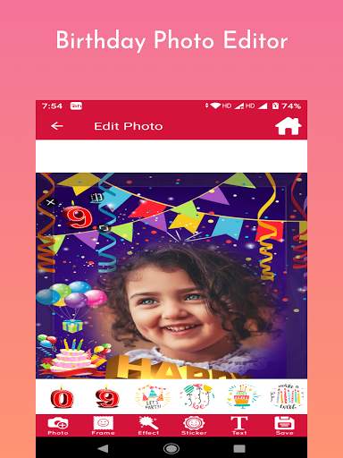 Birthday Wishes & Cards : Photo Frames screenshot 10