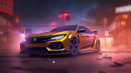 Honda Civic Car Racing Games screenshot 10