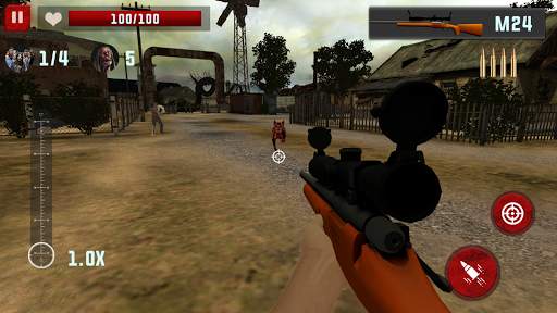 Zombie Sniper shooter 3D screenshot 2