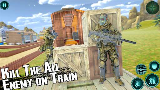 Military Train Shooting Game: Euro Train Simulator 3 تصوير الشاشة