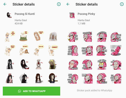 WA Sticker Hantu Gaul for Whatsapp screenshot 6