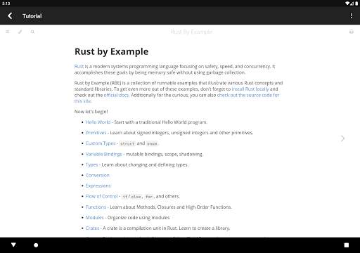 Rust Programming Compiler 14 تصوير الشاشة