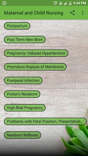 Maternal and Child Nursing Notes скриншот 3