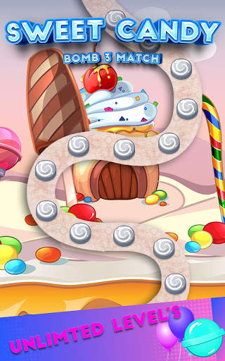 Sweet Candy Bomb - match 3 Gam screenshot 2