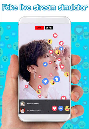 jimin bst Fake call : chat & live prank screenshot 2