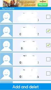 Mini Big contacts screenshot 2