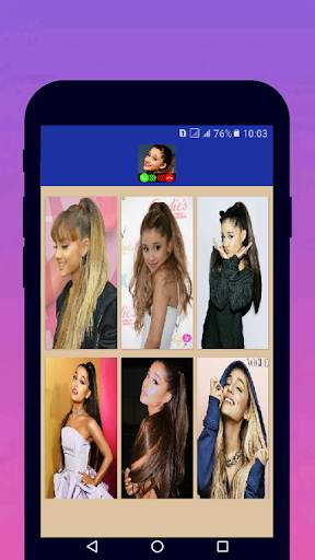 Pretty Ariana Grande Calling You: Fake Video Call screenshot 1