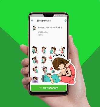 Romantic Couple Love Story WA Stickers Pack screenshot 8