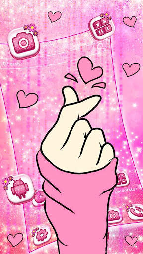 Bling Love Heart Launcher Theme Live HD Wallpapers screenshot 4