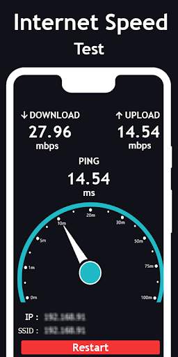 Internet Speed Tester Meter kbps screenshot 2