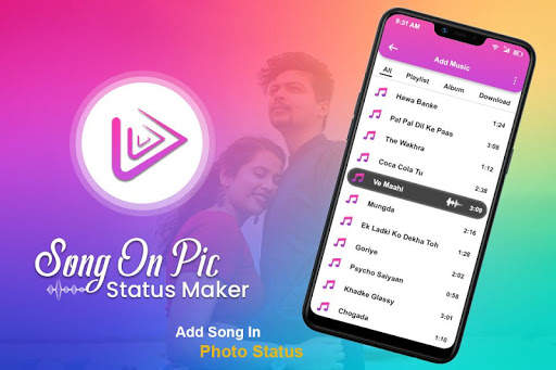 Song on PIC : Add Song in My Photo Status Maker screenshot 4