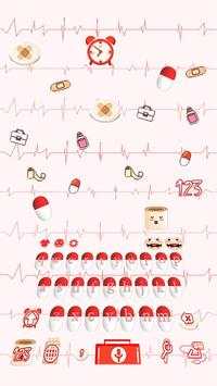 Cute Nurse Pills Against The Virus Keyboard Theme screenshot 3