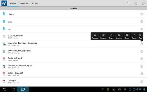 Biscom Verosync Mobile screenshot 7