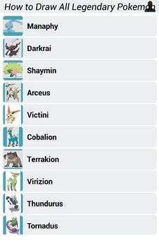 How to Draw All Legendary Pokemon screenshot 5