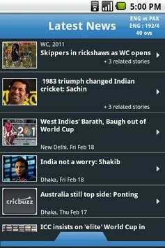 World Cup Live Cricket Score : Low MB screenshot 6