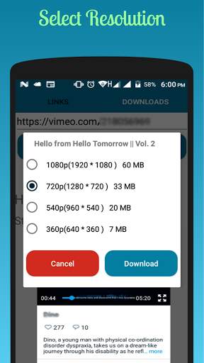 HD Video Downloader for vimeo screenshot 2