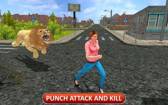 Angry Lion Dangerous Attack Simulator screenshot 1