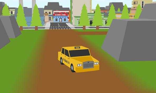 blocky cars taxi driver sim screenshot 3
