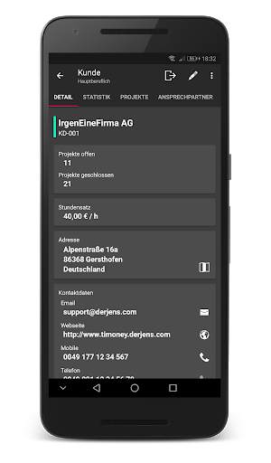 Timoney - Zeiterfassung - Projekt Management screenshot 5
