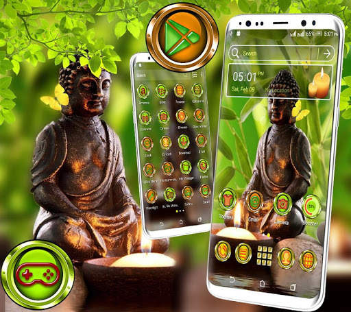 Lord Buddha Launcher Theme screenshot 2