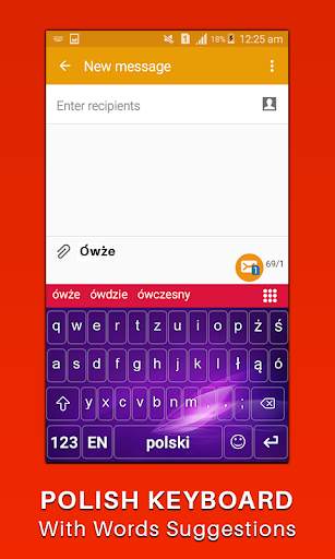 New Polish keyboard for android polska klawiatura screenshot 3