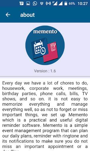 Memento screenshot 4